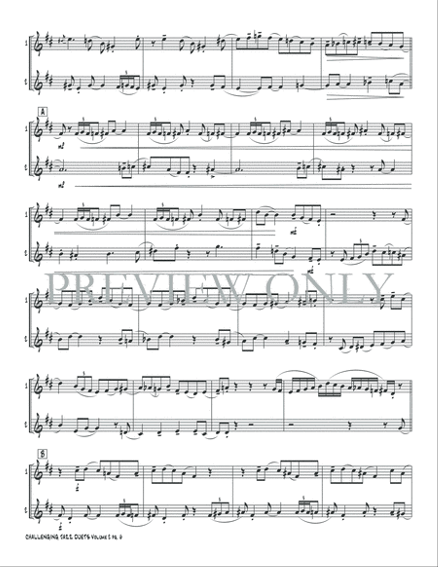 Challenging Jazz Duets, Volume 2 Small Ensemble scores gallery preview page 8