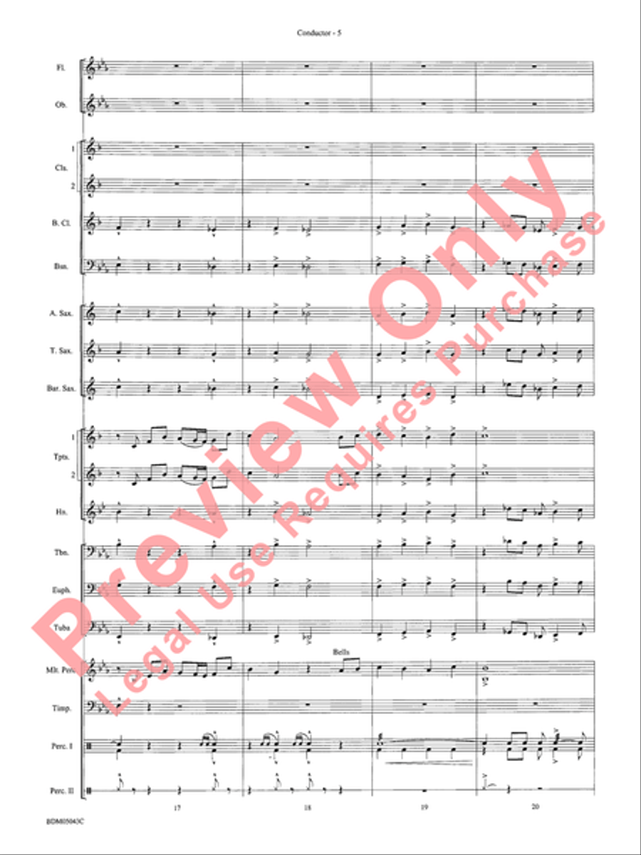Abaco Overture Concert Band Methods scores gallery preview page 9