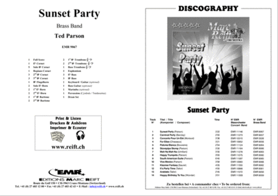 Sunset Party Brass Band scores gallery preview page 2