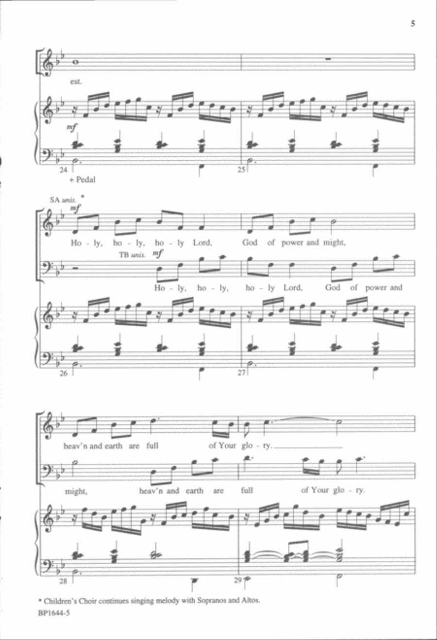Hosanna in the Highest 4-Part scores gallery preview page 4