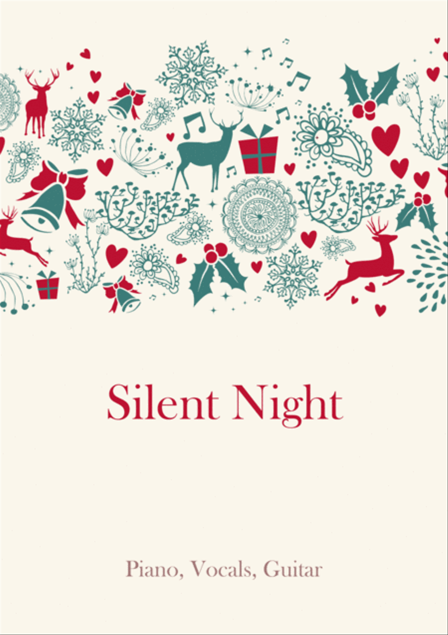 Silent Night Piano, Vocal, Guitar scores gallery preview page 1