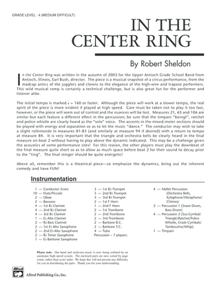 Book cover for In the Center Ring: Score