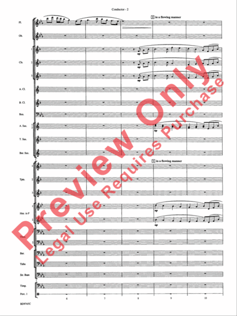 To a Distant Place Concert Band scores gallery preview page 5