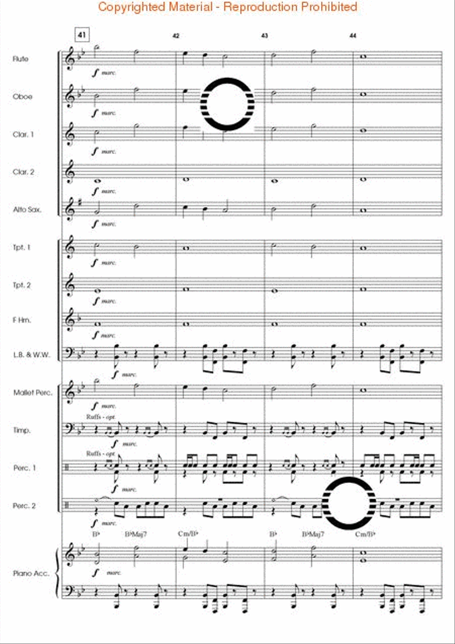 Agon Concert Band scores gallery preview page 12