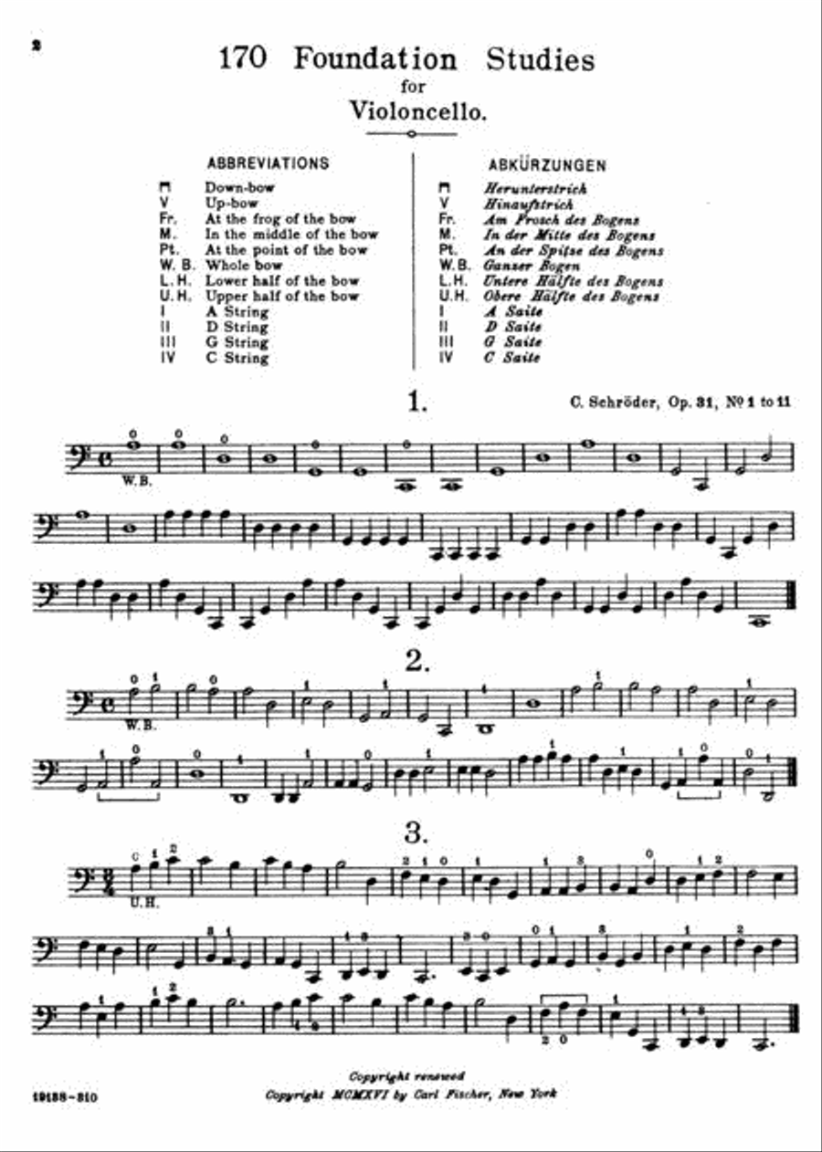 170 Foundation Studies - Volume 1 Cello scores gallery preview page 3