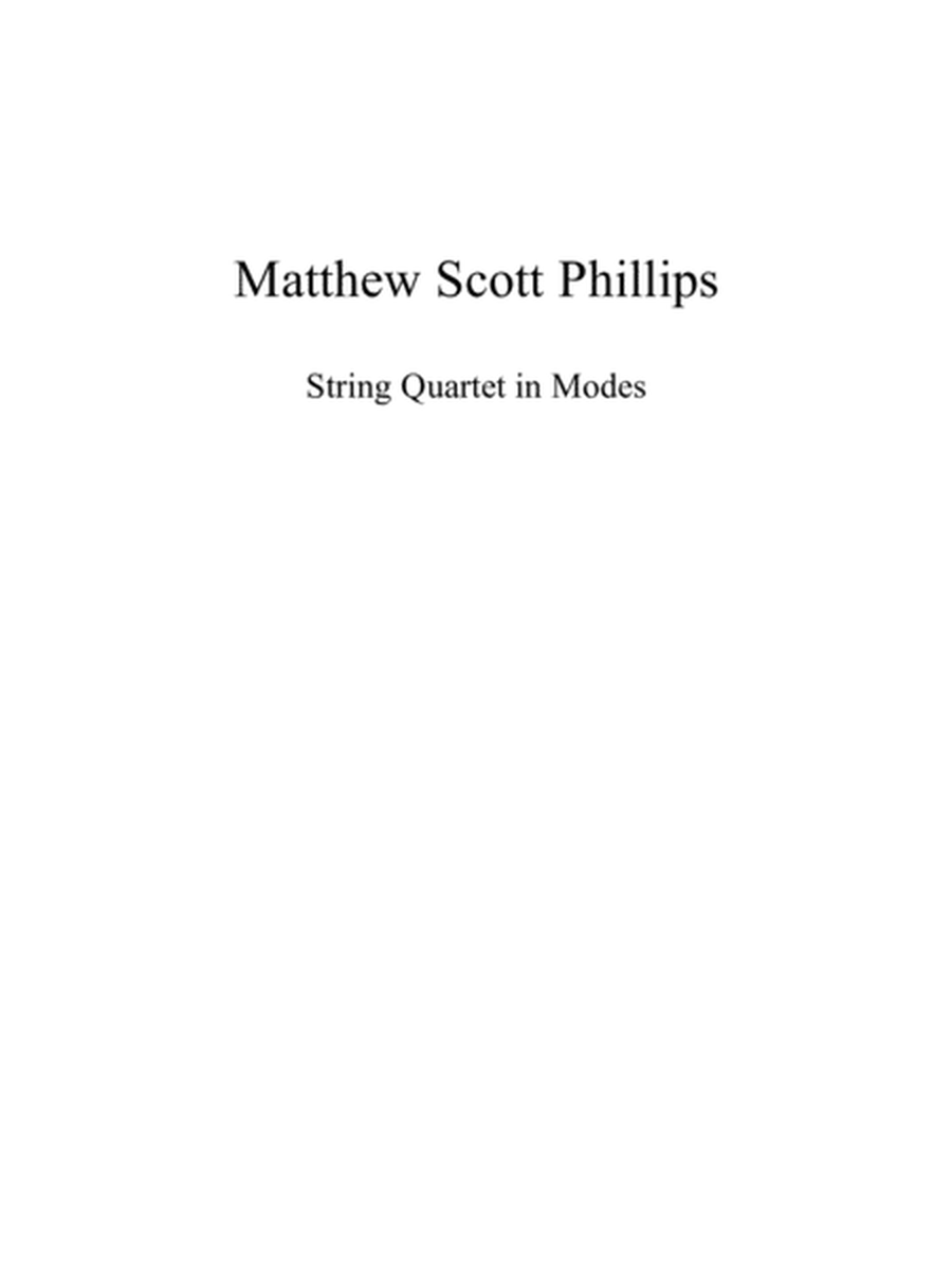 String Quartet No.3 "In Modes" image number null