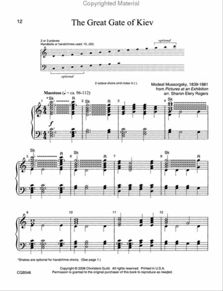 Music of the Masters Handbell Choir scores gallery preview page 3