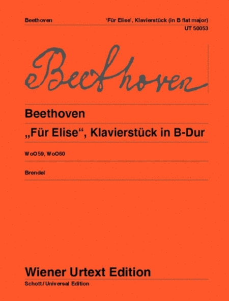 Fur Elise/Beethoven, Urtext