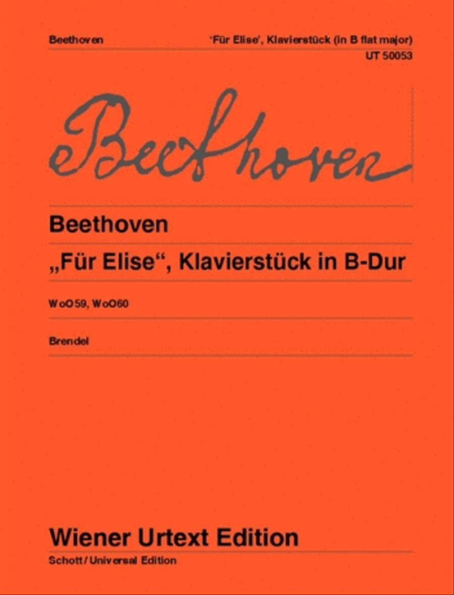 Fur Elise and Piano Piece in B flat major Chamber Music scores gallery preview page 1