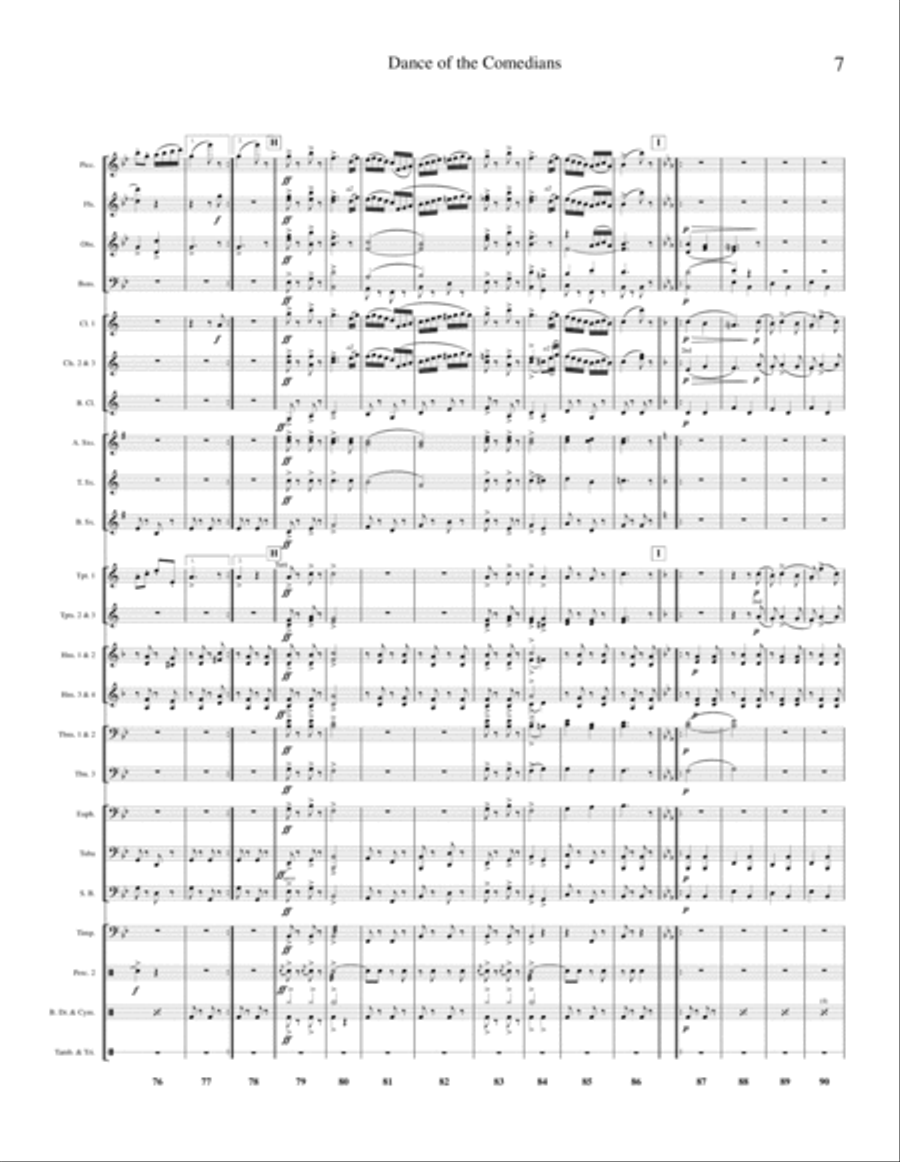 Dance of the Comedians from "The Bartered Bride" (Concert Band Transcription) image number null