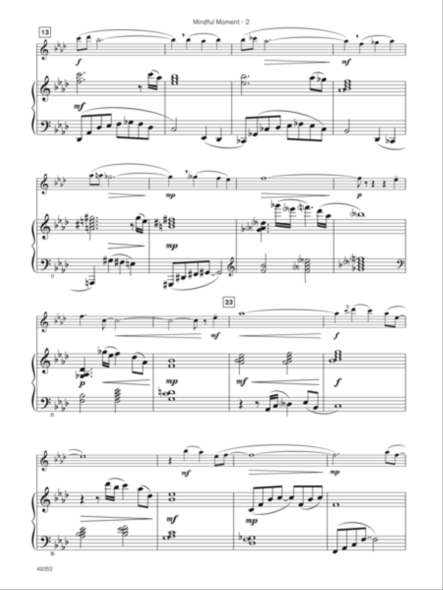 Mindful Moment (Sound Innovations Soloist, Bassoon) Small Ensemble scores gallery preview page 4