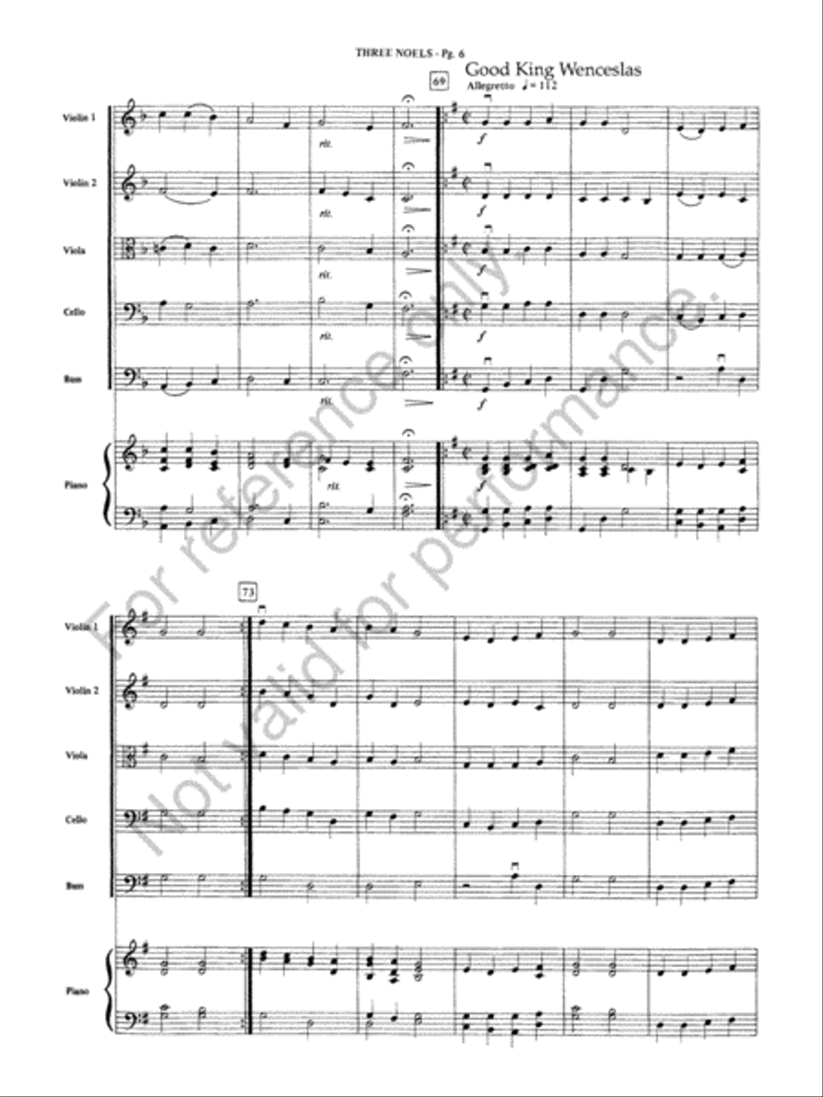 Three Noels String Orchestra scores gallery preview page 7