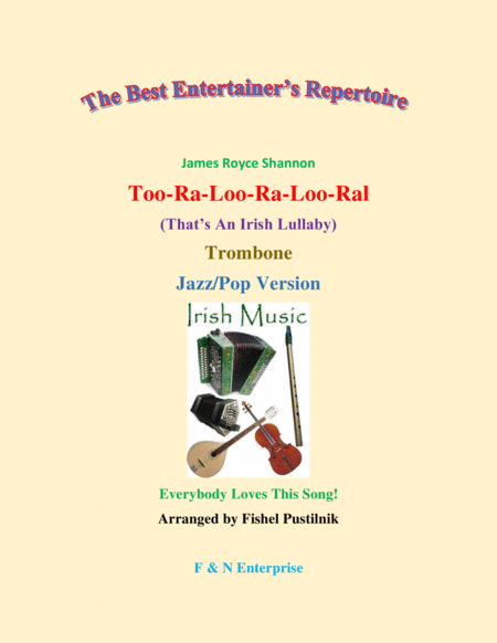 "Too-Ra-Loo-Ra-Loo-Ral" for Trombone (with Background)-Jazz/Pop Version image number null