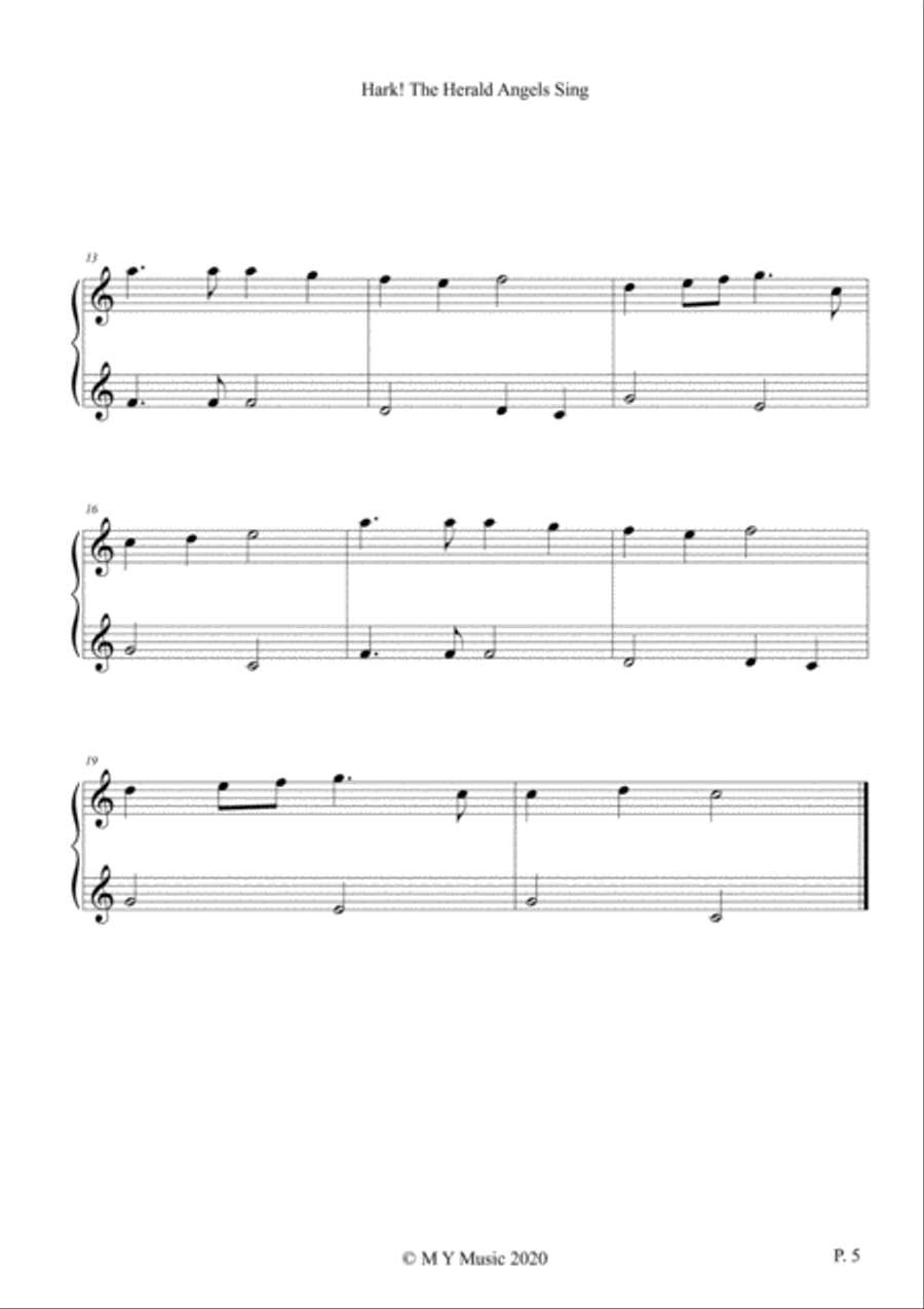 Christmas Songs (Book 3) - 15 String Harp (from Middle C) Harp scores gallery preview page 5