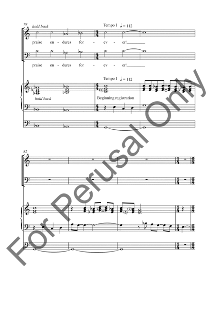 Psalm 111 4-Part scores gallery preview page 14