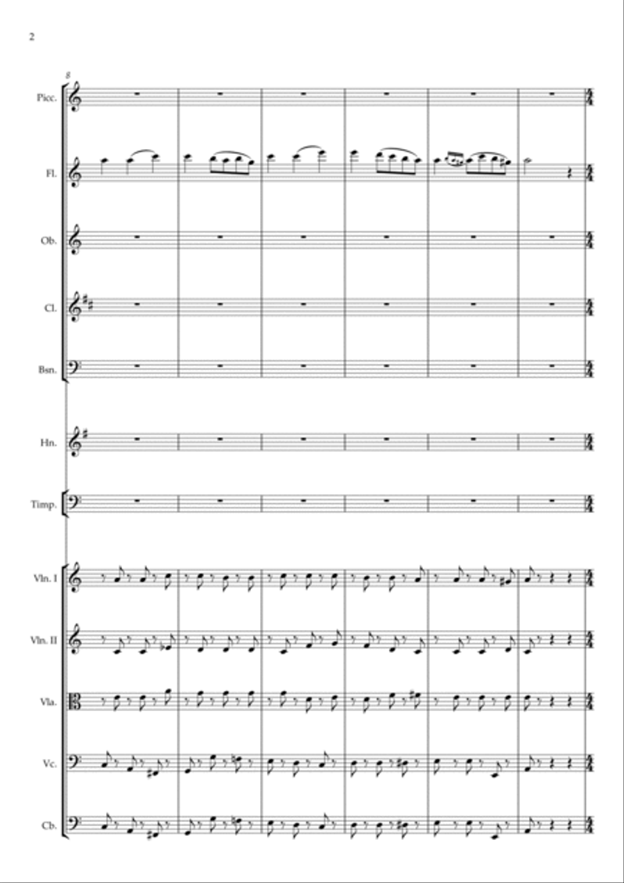 Ballet 'The Magic Drum' (Scene 6) Full Orchestra scores gallery preview page 2