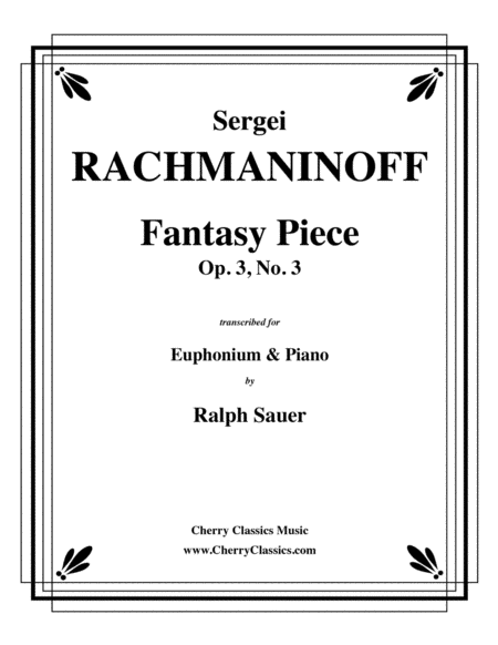 Fantasy Piece Op. 3 No. 3 for Euphonium and Piano