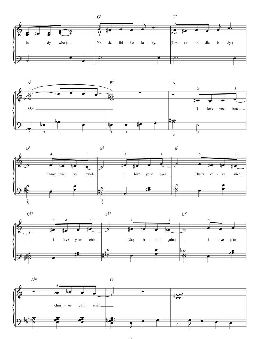 Cinderella Rockefella Cinderella Rockefella Easy Piano scores gallery preview page 2