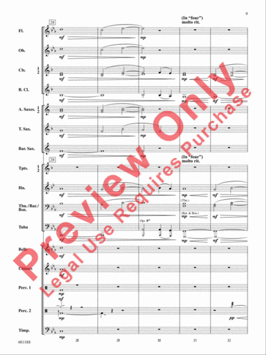 Defenders of the Realm Concert Band scores gallery preview page 10