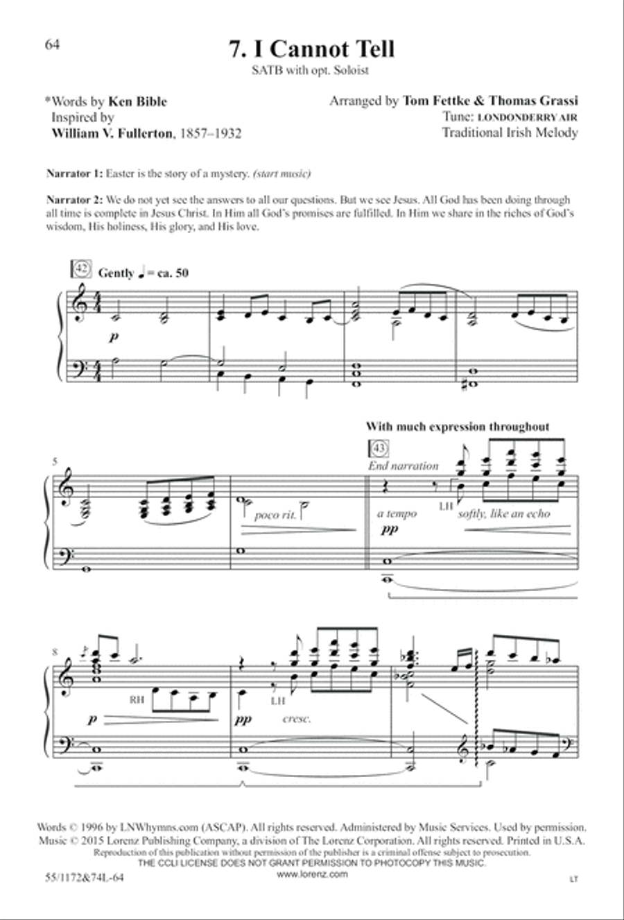 The Easter Story 4-Part scores gallery preview page 65