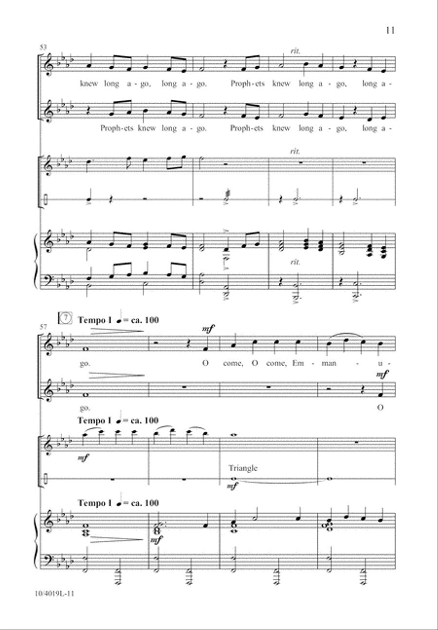 Prophets Knew Unison Choir scores gallery preview page 11
