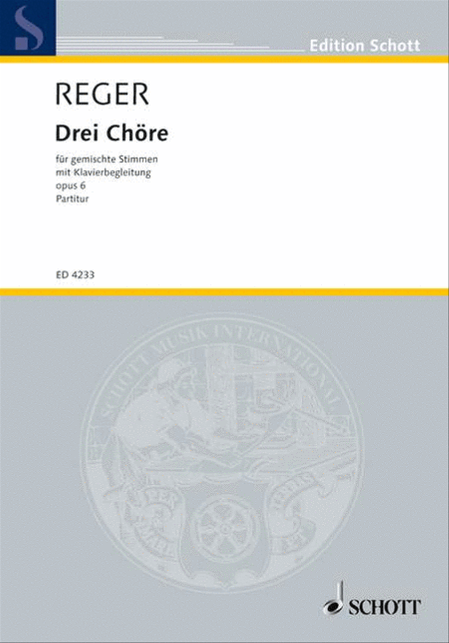 Drei Chöre 4-Part scores gallery preview page 1