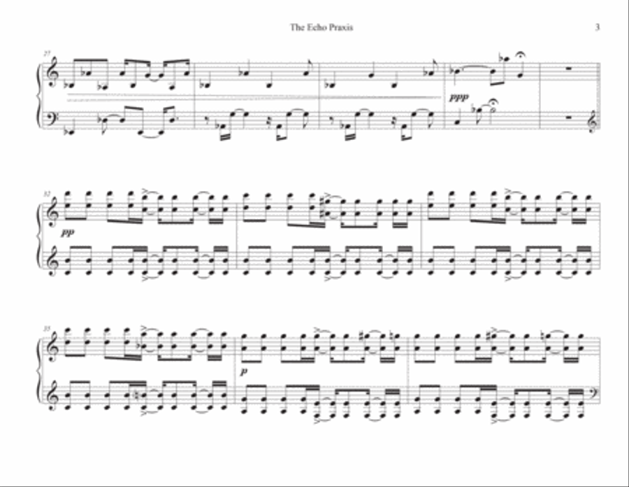 The Echo Praxis - VII. Heptadra Chamber Music scores gallery preview page 4