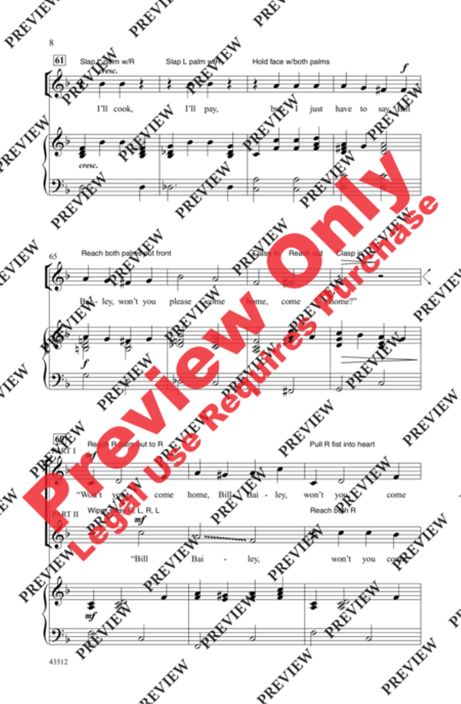 Bill Bailey Bill Bailey 2-Part scores gallery preview page 7