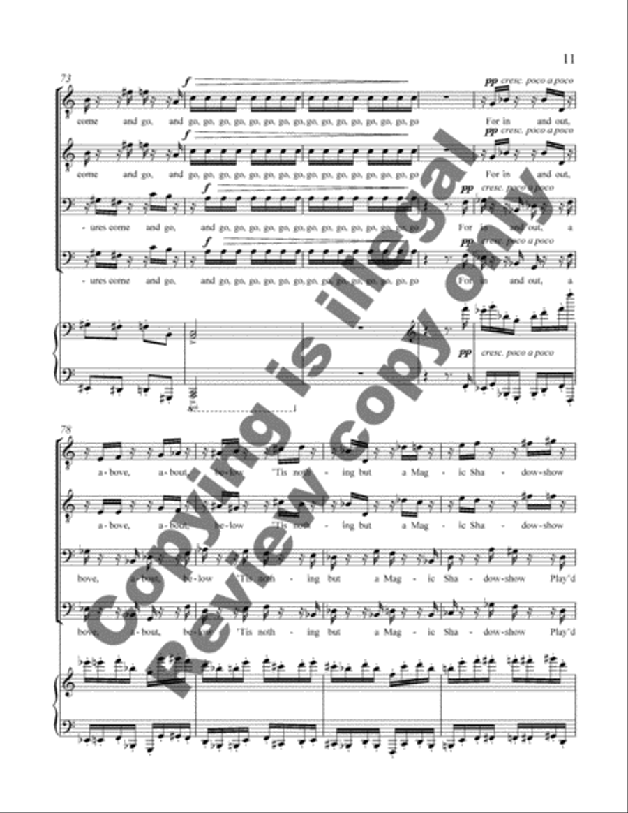 Four Scenes from the Rubaiyat TTBB scores gallery preview page 6