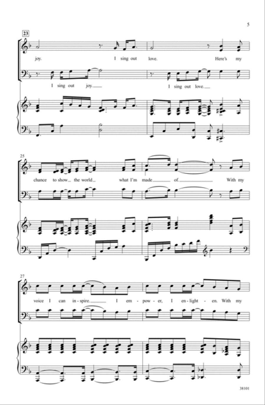 I Sing Out 3-Part scores gallery preview page 4