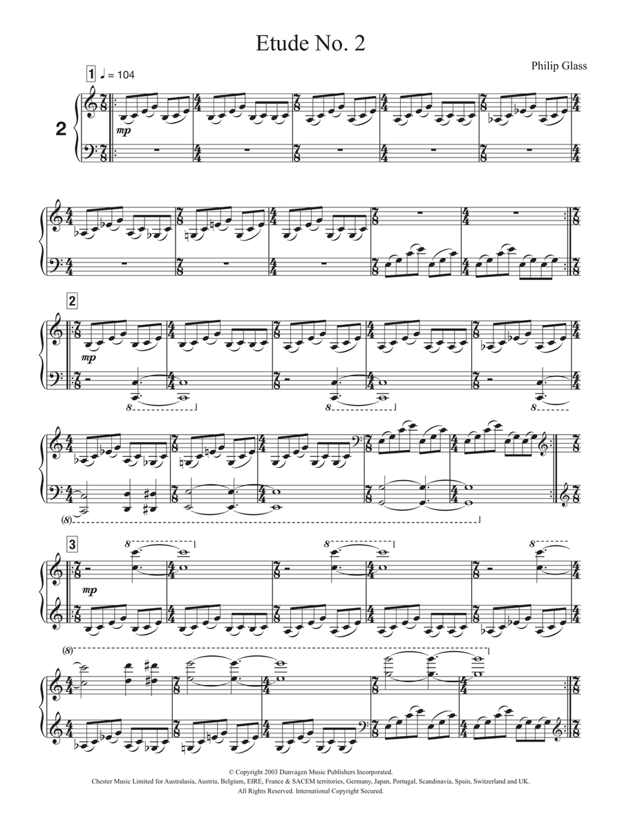 Etude No. 2 Piano Method scores gallery preview page 1