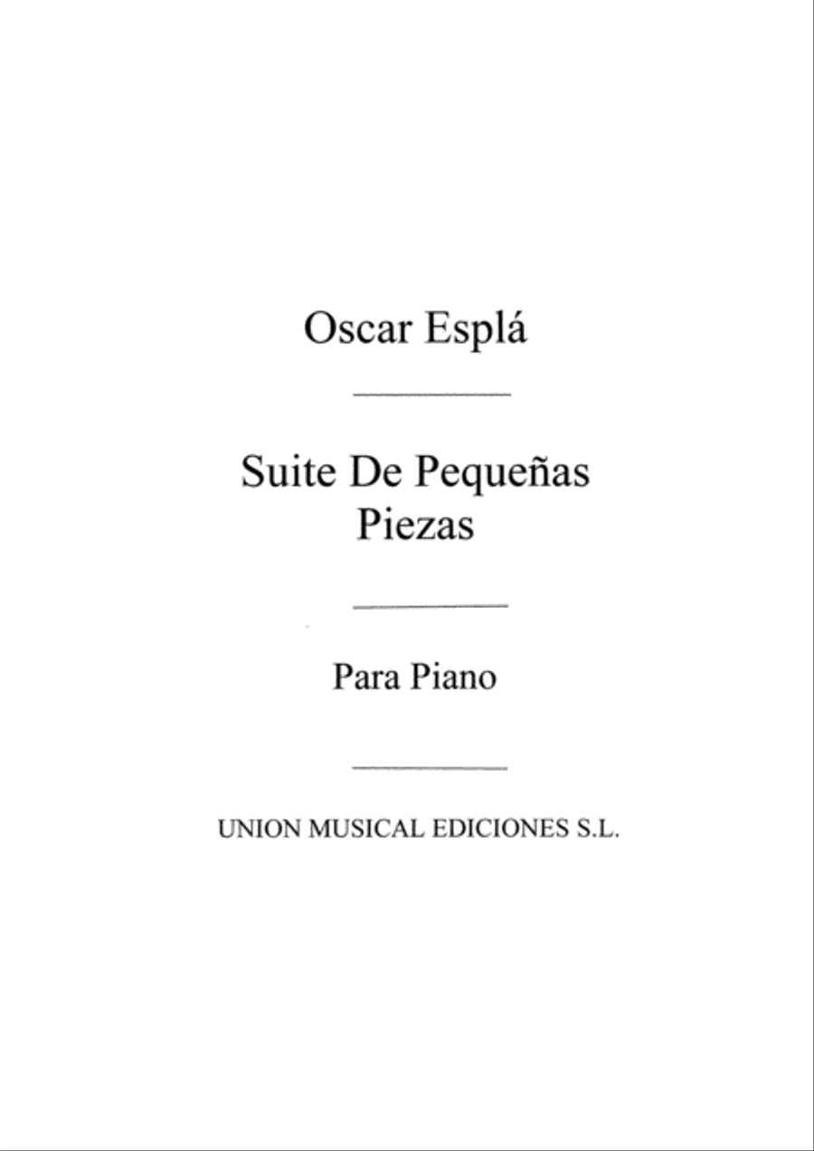Suite De Pequenas Piezas Piano Solo scores gallery preview page 1