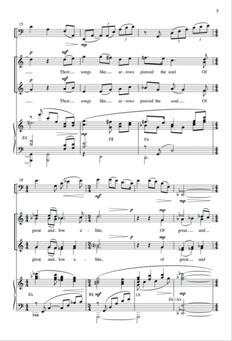 The Harper's Song SSAA scores gallery preview page 5