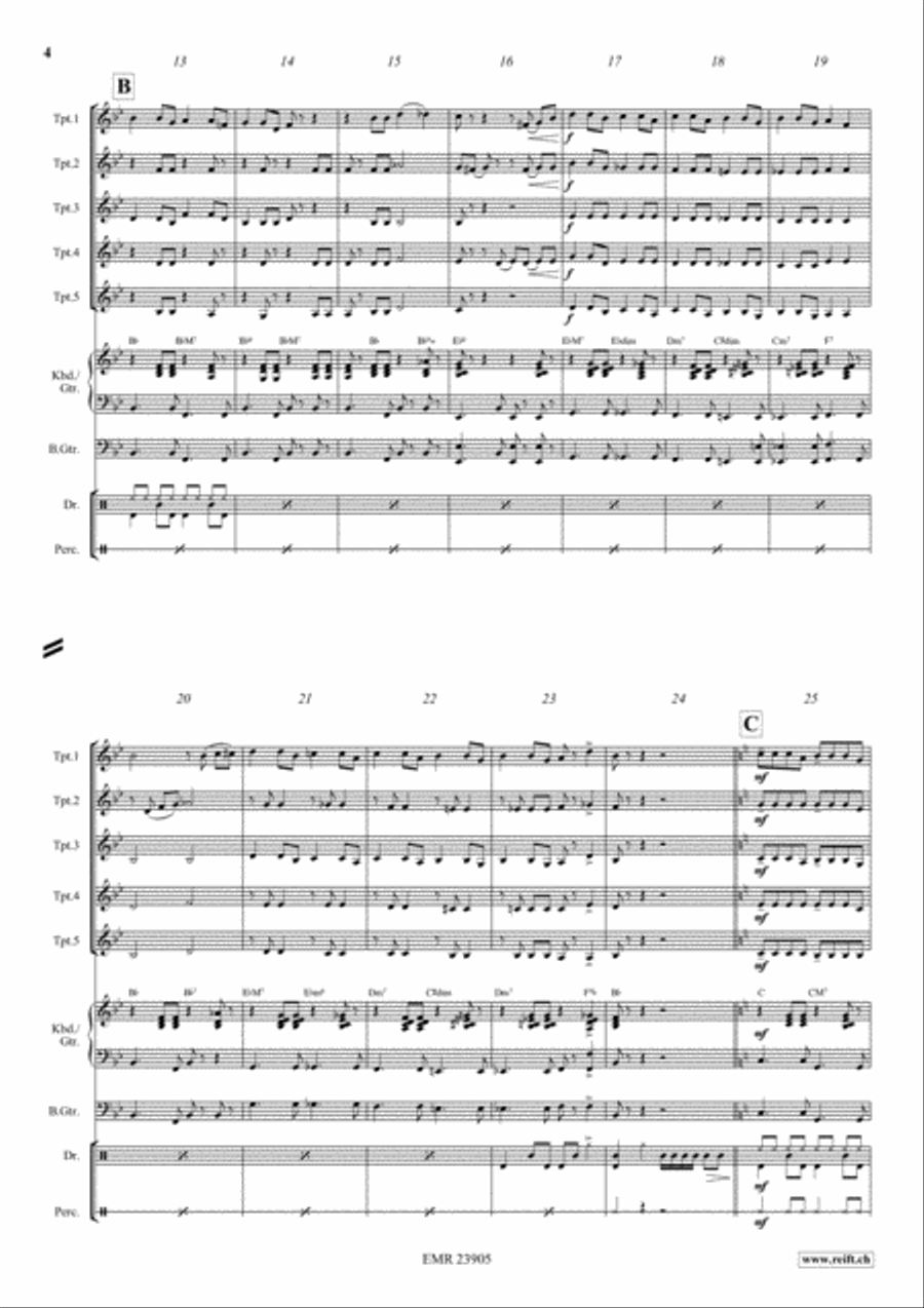 Cha Cha - Cuba Libre Trumpet scores gallery preview page 4
