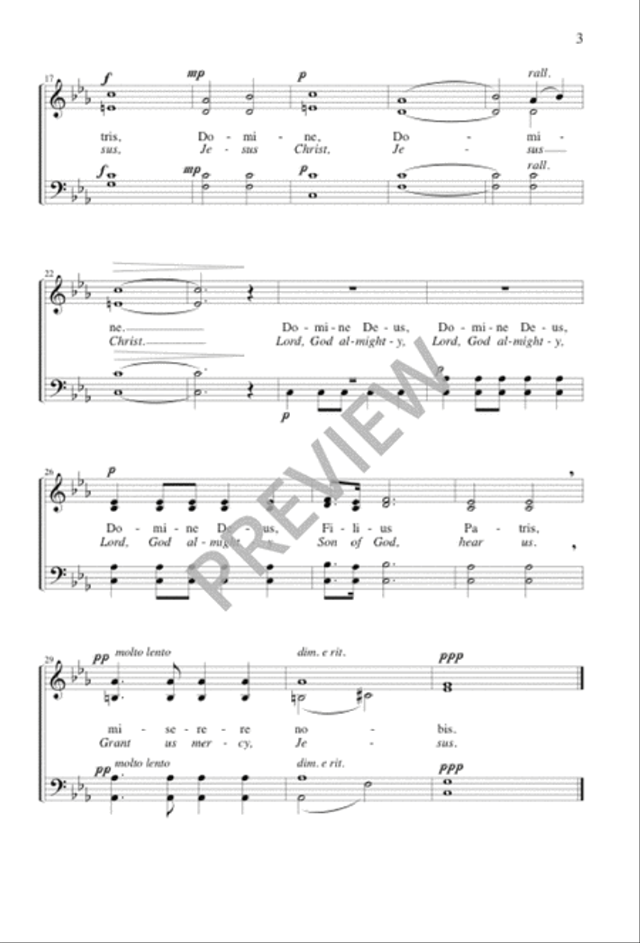 Three Motets 4-Part scores gallery preview page 4