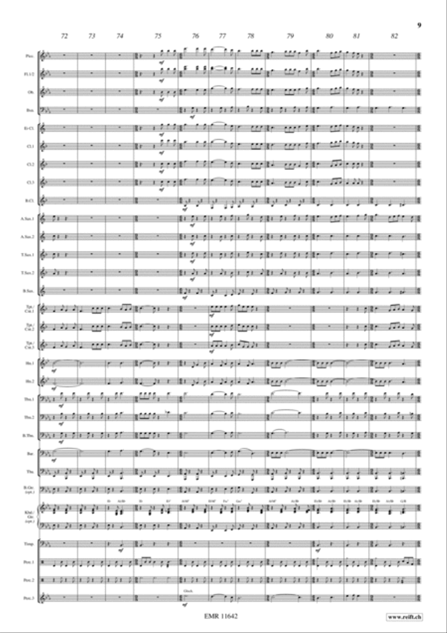 Flight To France Concert Band scores gallery preview page 10