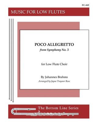 Poco Allegretto from Symphony No. 3 for Low Flute Choir