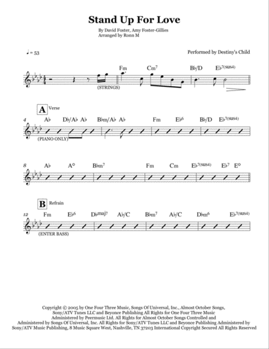 Stand Up For Love Stand Up For Love Small Ensemble scores gallery preview page 2