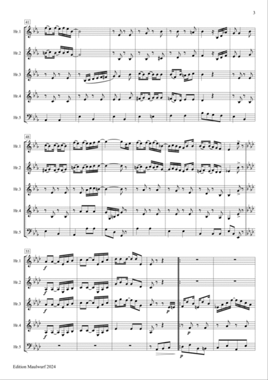 The Easy Winners Brass Quintet scores gallery preview page 3