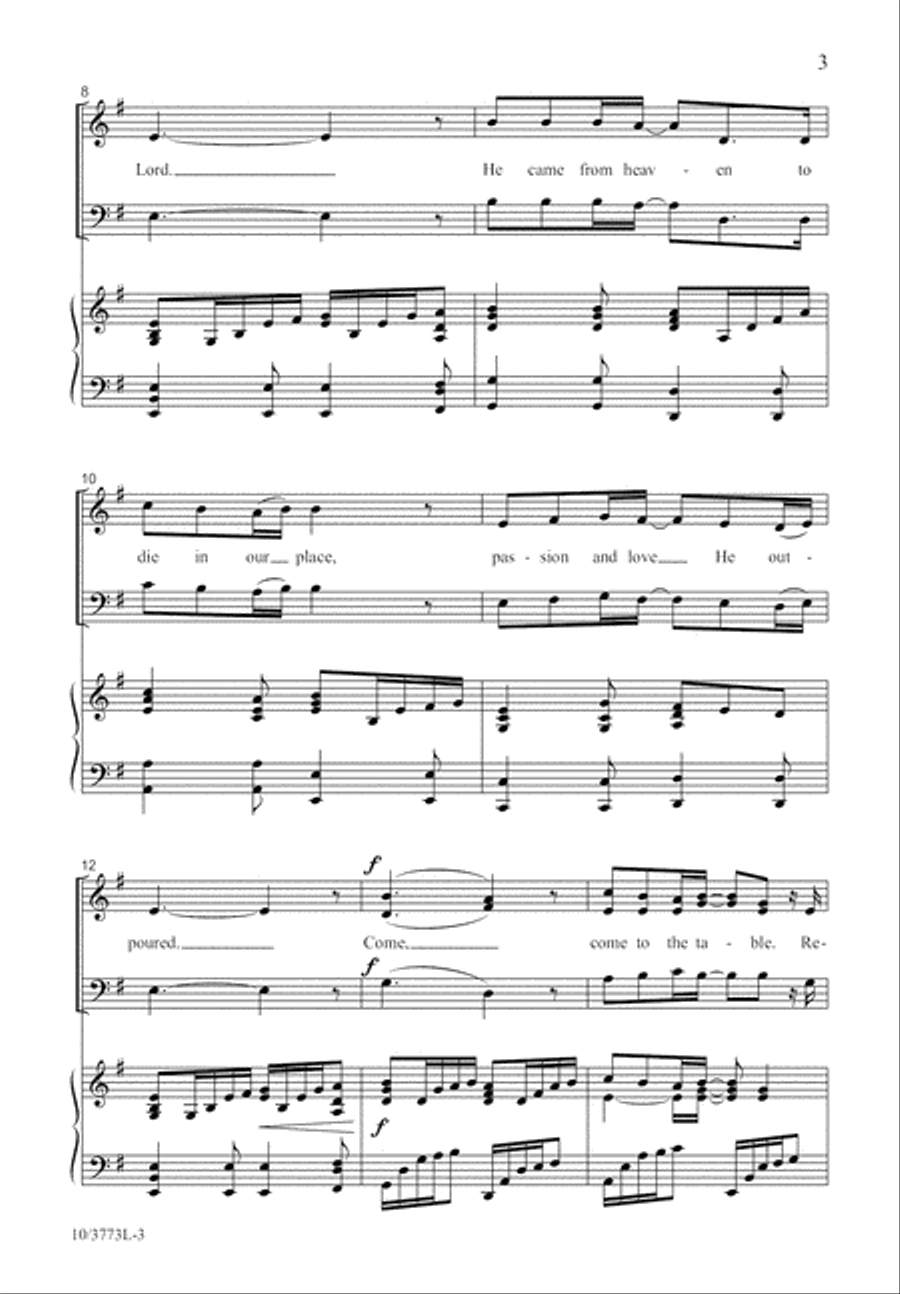 Come to the Table 3-Part scores gallery preview page 3