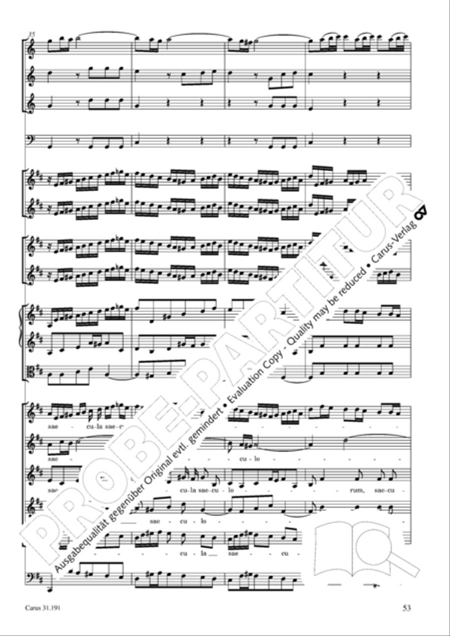 Gloria in excelsis Deo SSATB scores gallery preview page 53