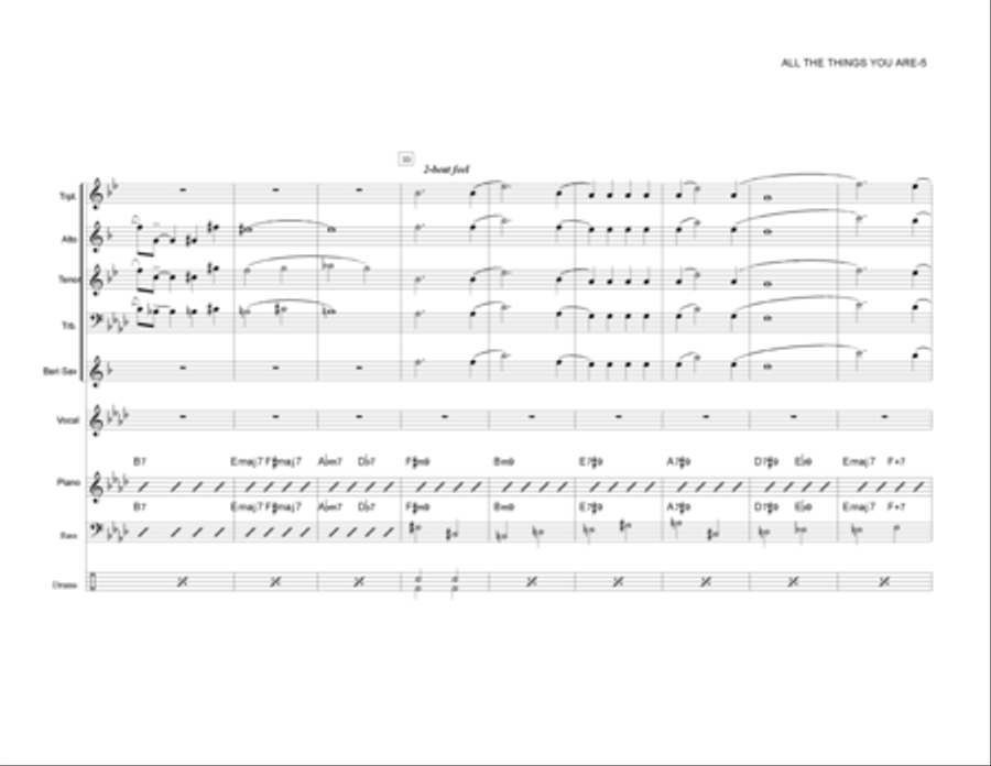 All The Things You Are Jazz Ensemble scores gallery preview page 6