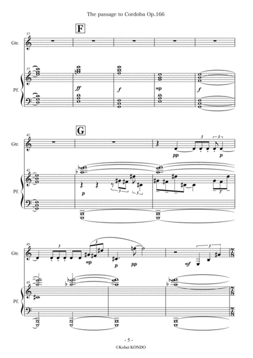 The passage to Cordoba for guitar and piano Op.166
