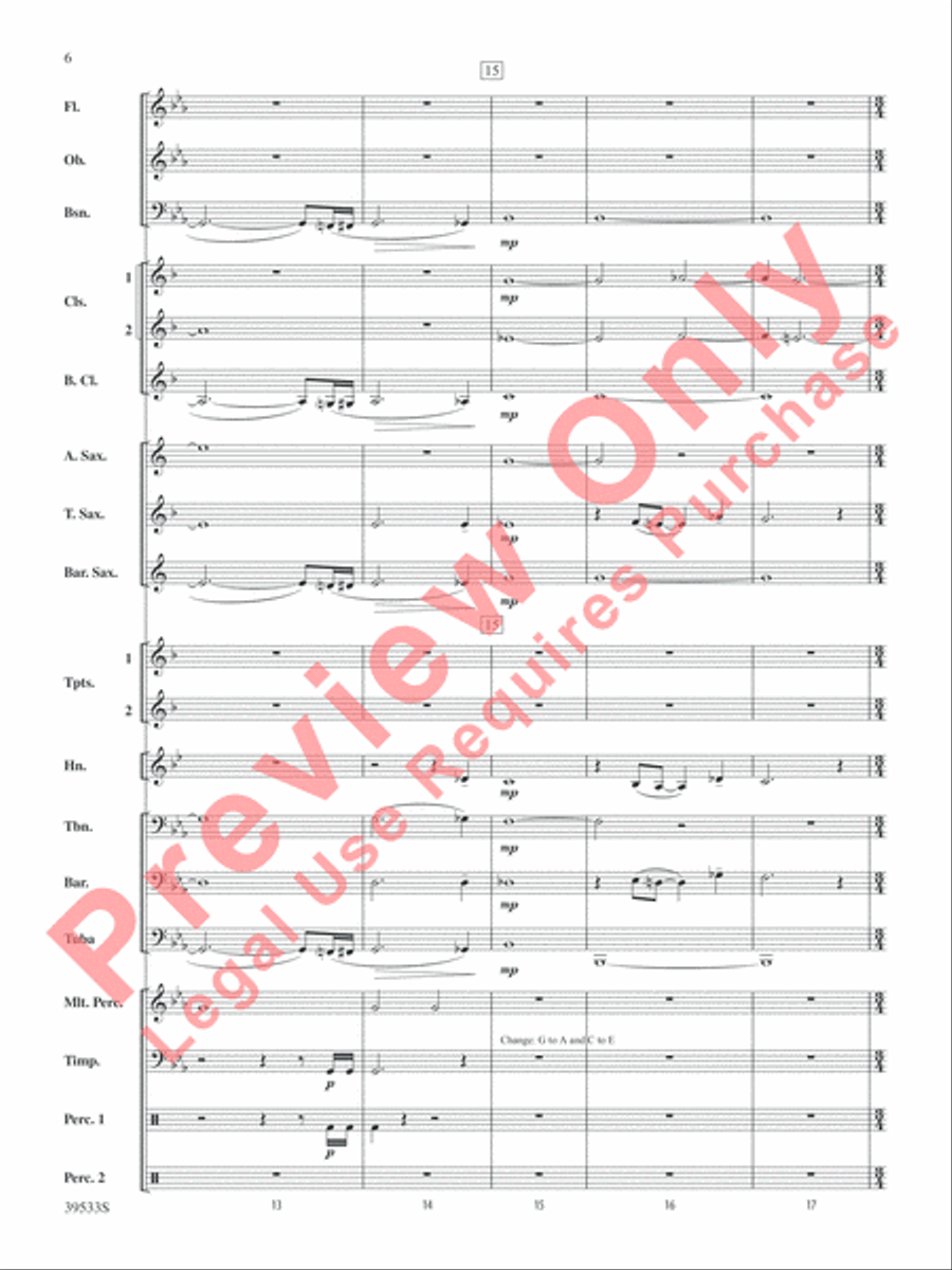 Dark Shadows (from the Original Motion Picture Soundtrack) Concert Band scores gallery preview page 7