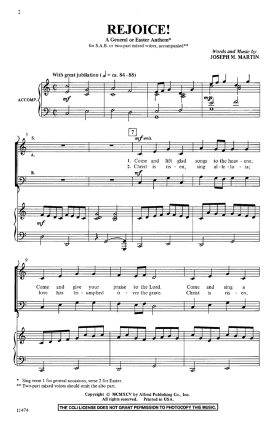 Rejoice! Rejoice! 3-Part scores gallery preview page 2