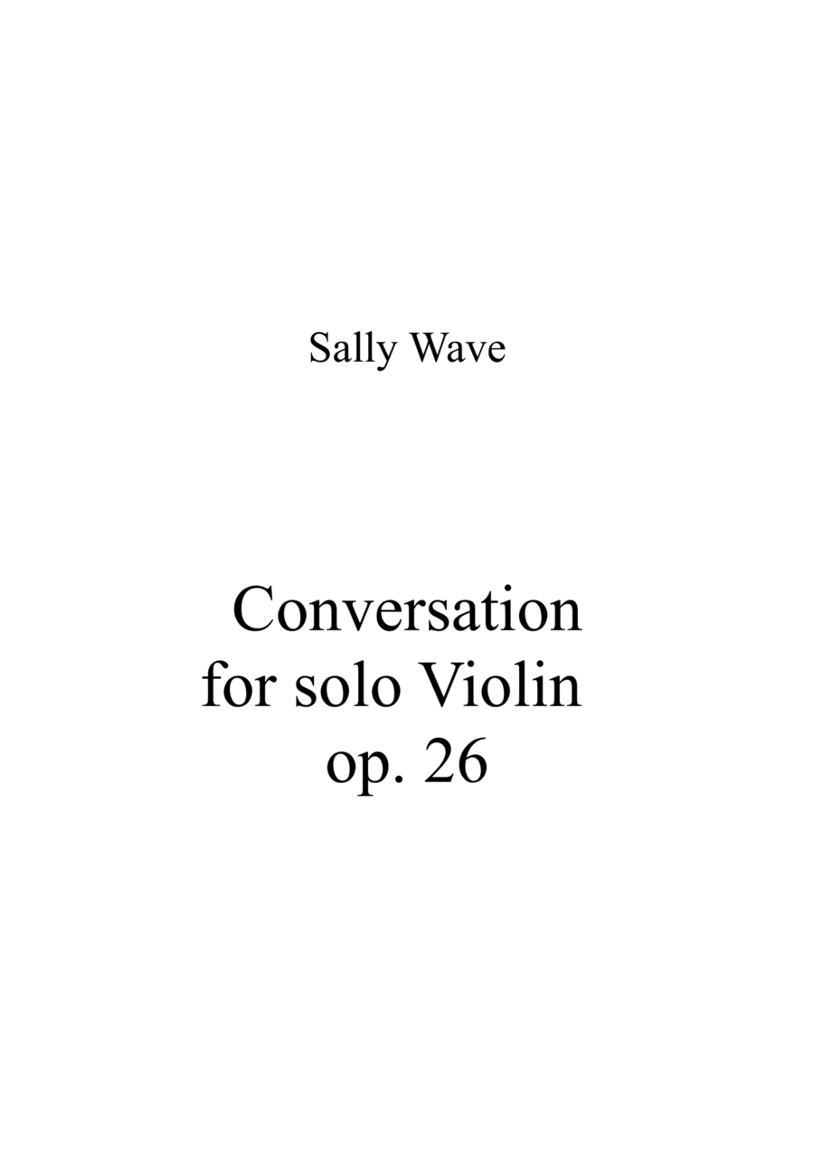 Conversation op. 26 Violin Solo scores gallery preview page 1