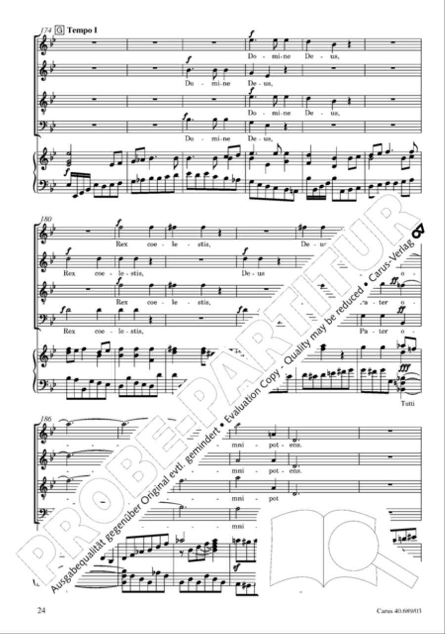 Missa solemnis Missa solemnis 4-Part scores gallery preview page 25