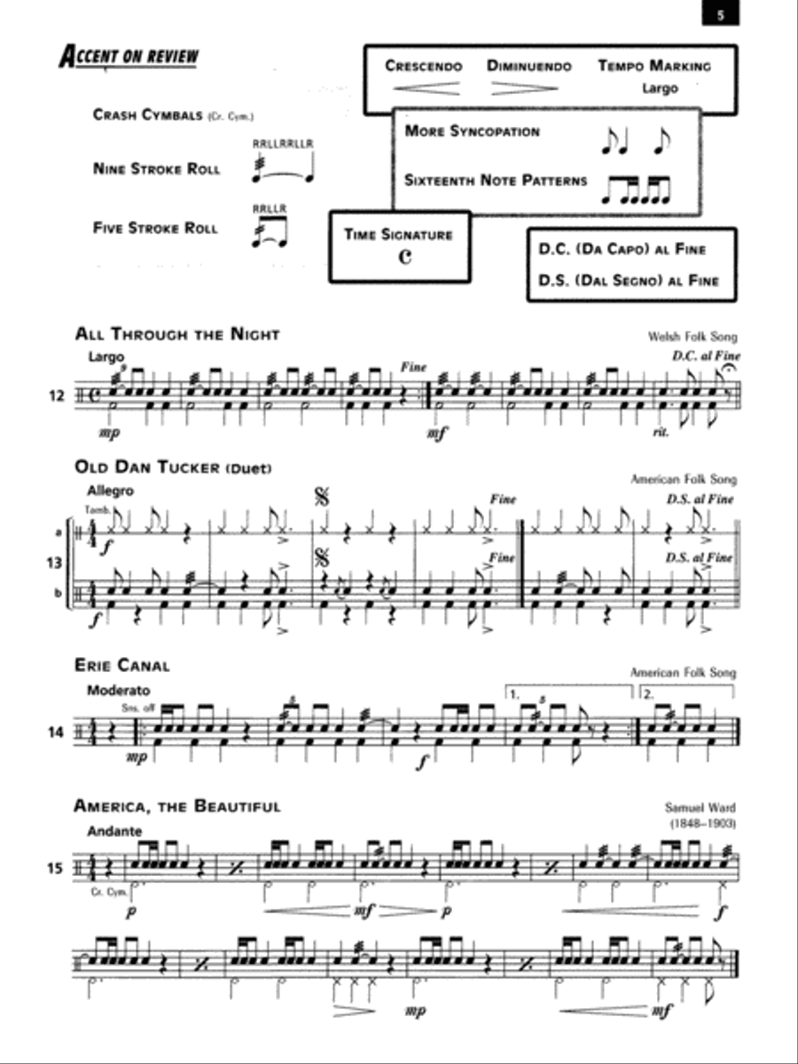 Accent on Achievement, Book 2 Concert Band Methods scores gallery preview page 2