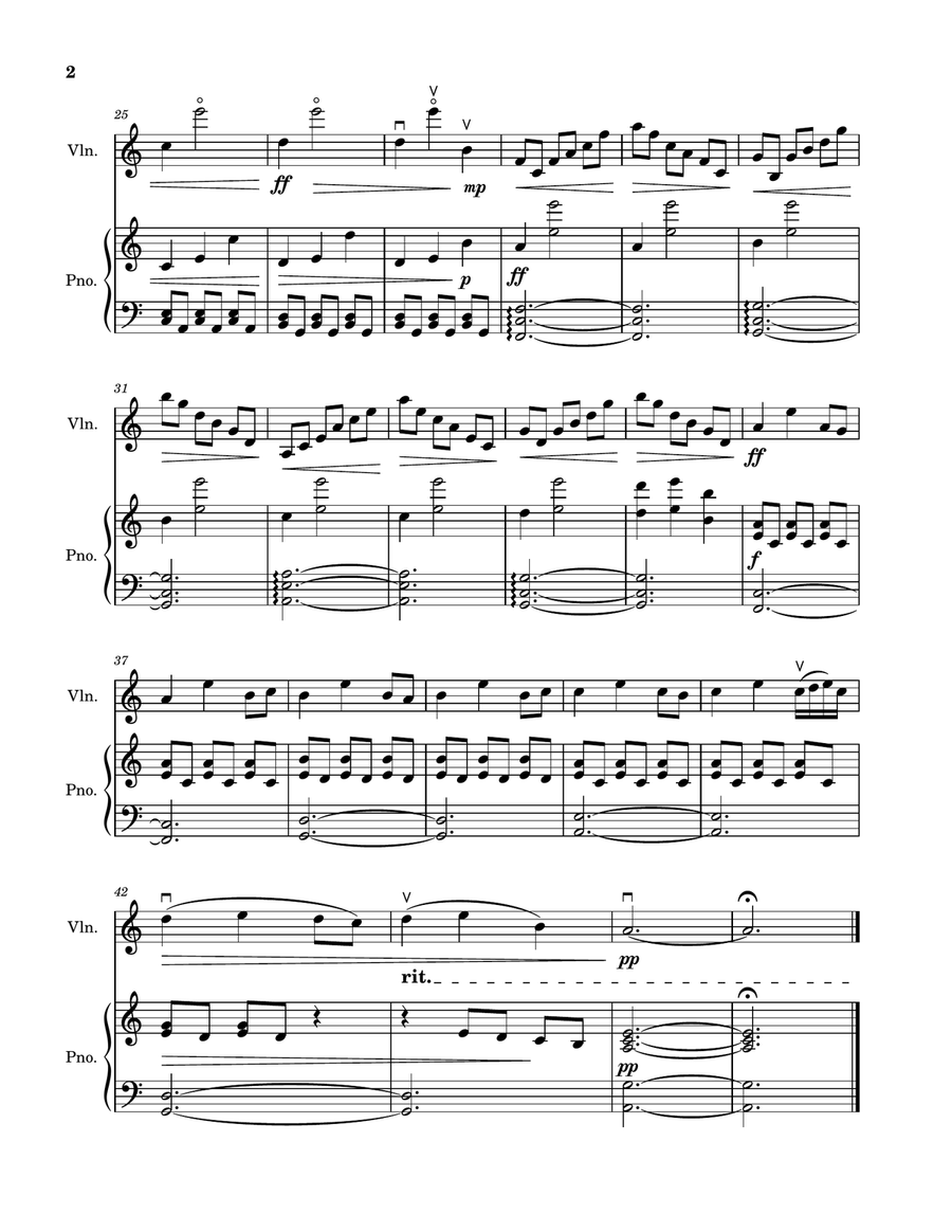 Interstellar Violin Solo scores gallery preview page 2