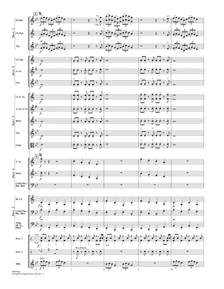 Spongebob Squarepants - Conductor Score (Full Score)